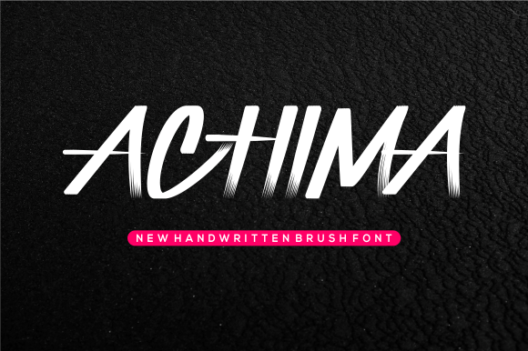 Achima: The Sporty Handwritten Font for Crafters and Designers
