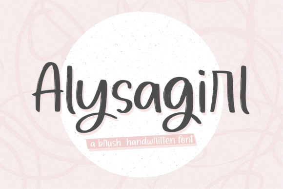 Alysagirl: A Script Handwritten Font for Creative Branding and Design