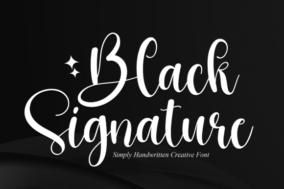 Black Signature: A Script Font for Elegant Web Design