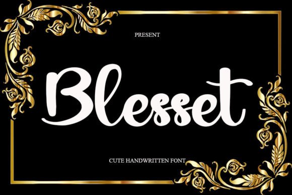 Blesset: A Script Handwritten Font for Digital Branding and Web Design