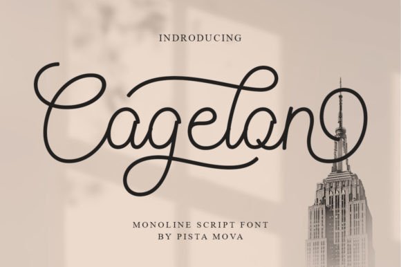 Cagelon: A Script Handwritten Font for Whimsical Editorial Design