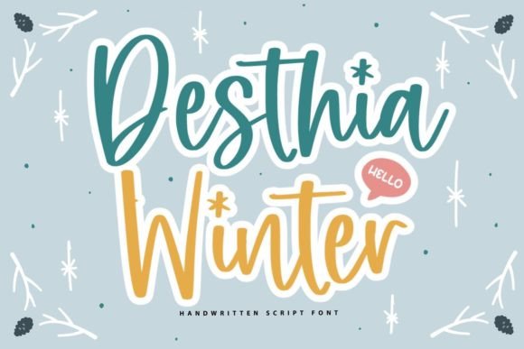 Desthia Winter: A Timeless Script Font for Handmade Creators