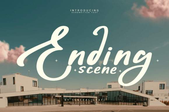 Ending Scene: A Script Handwritten Font That Breathes Life into Your Creations