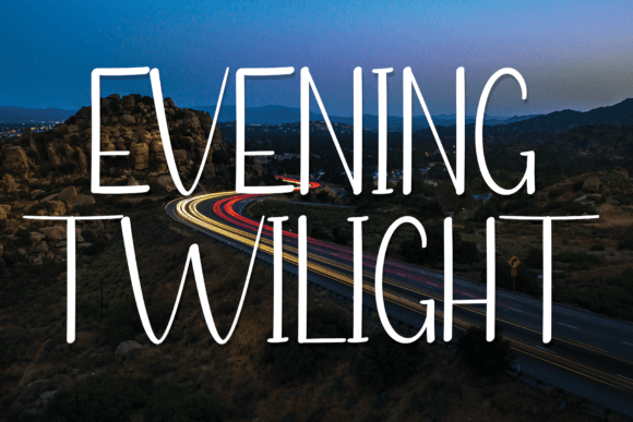 Evening Twilight: A Script Handwritten Font for Creative Crafters