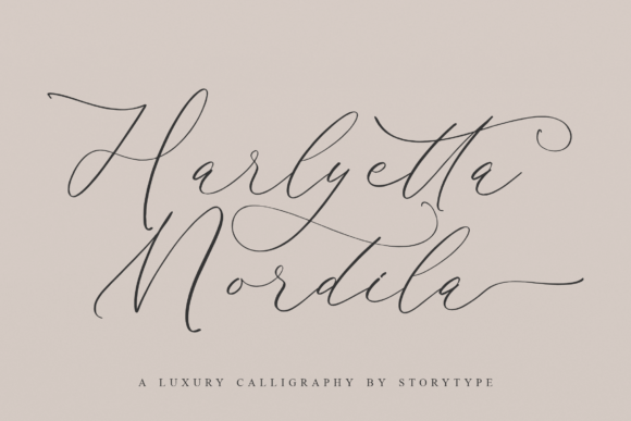 Harlyetta Mordila: A Script Handwritten Font for Creative Crafters