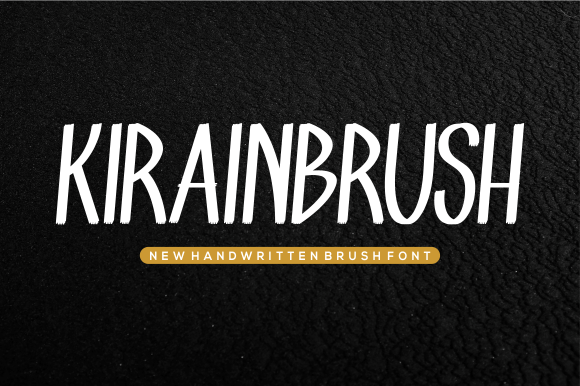 Kirainbrush: A Script Handwritten Font for Editorial Design and Creative Projects