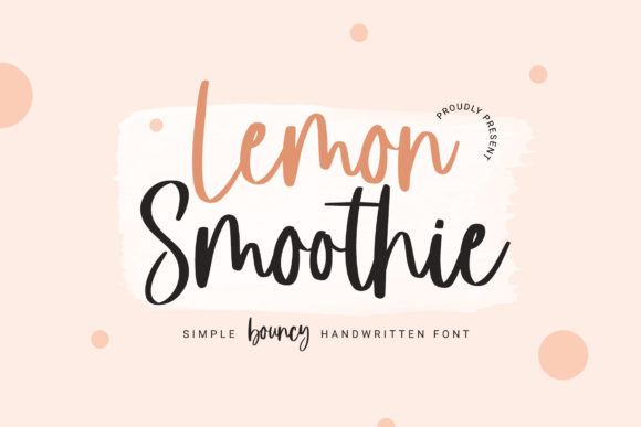Lemon Smoothie: A Font That Brings Handwritten Charm to Every Project