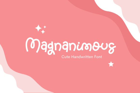 Magnanimous: A Delightful Script Handwritten Font