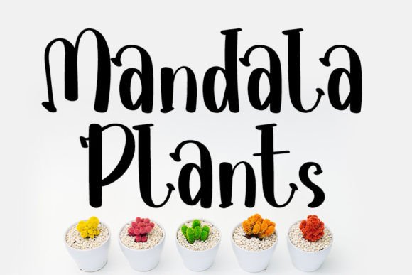 Mandala Plants Font Review