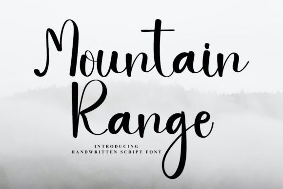 Mountain Range: A Timeless Script Font for Editorial Design