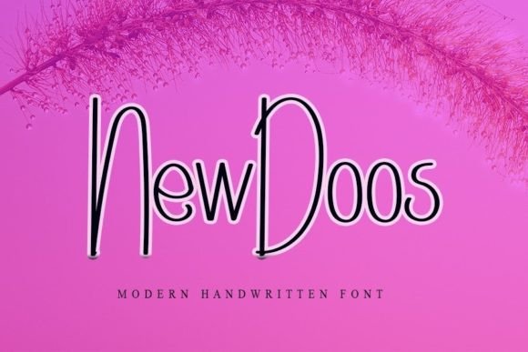 Newdoos: A Script Handwritten Font for Creative Branding
