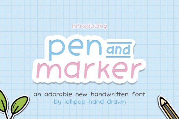 Pen and Marker: A Script Handwritten Font for Editorial Design