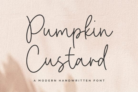 Pumpkin Custard: A Font That Elevates Branding with Elegance