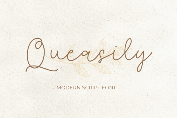 Queasily: A Script Handwritten Font for Digital Branding and Web Design