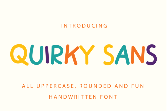 Quirky Sans: A Playful Script Handwritten Font for Digital Design