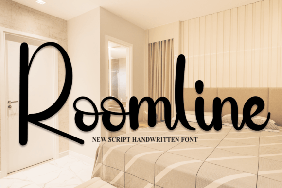Roomline: A Script Handwritten Font for Editorial Design and Branding