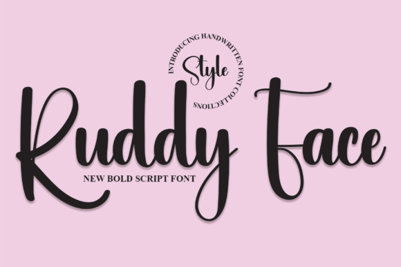 Ruddy Face: A Script Handwritten Font for Creative Crafters and Designers