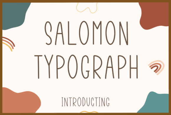 Salomon Typograph: A Script Handwritten Font for Creative Makers