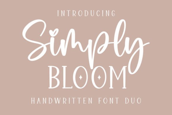 Simply Bloom Duo: A Script Font for Editorial Elegance