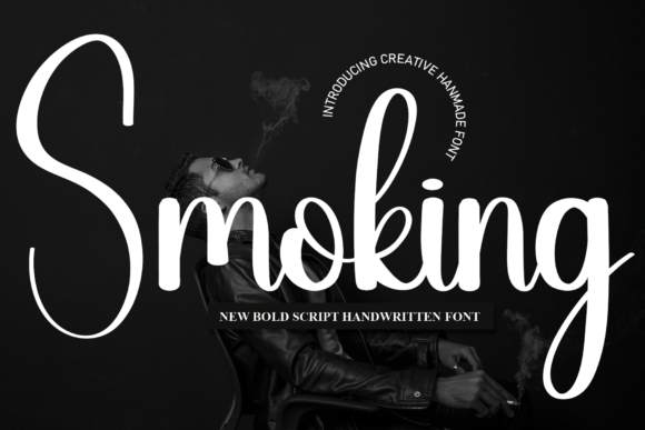 Smoking: A Script Handwritten Font for Editorial Design and Branding