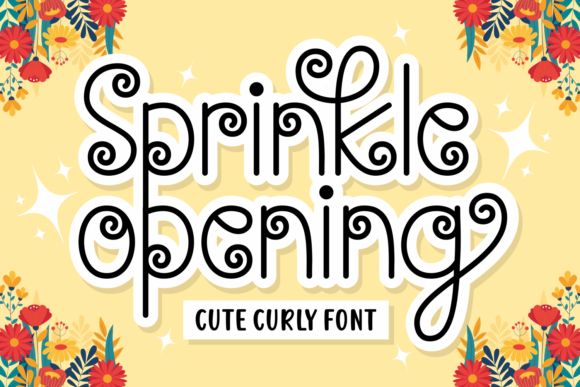 Springkle Opening: A Vibrant Script Handwritten Font