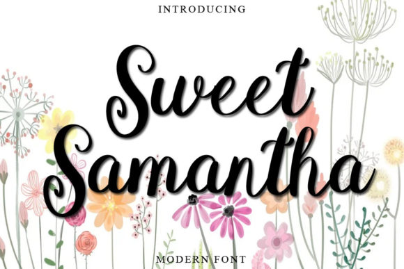 Sweet Samantha: A Script Handwritten Font for Creative Crafters