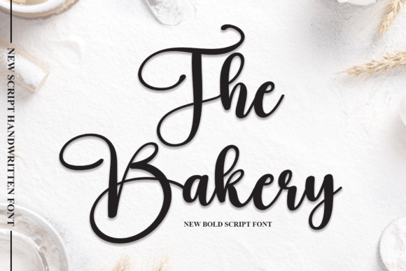 The Bakery: A Bold Script Font for Crafters and Designers