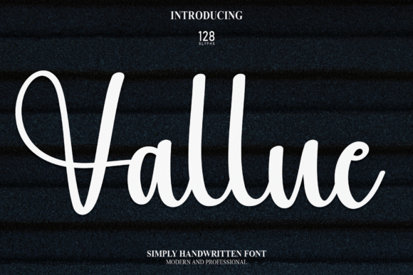 Vallue: A Script Handwritten Font for Creative Branding